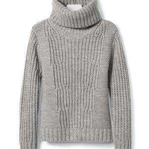 Banana Republic Mixed Stitch Turtleneck Sweater XS